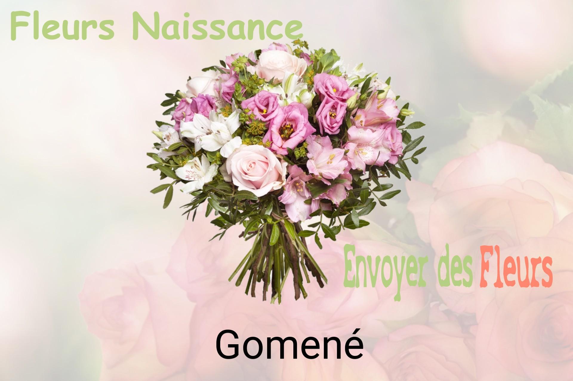Bouquet de fleurs de naissance livré à Gomené